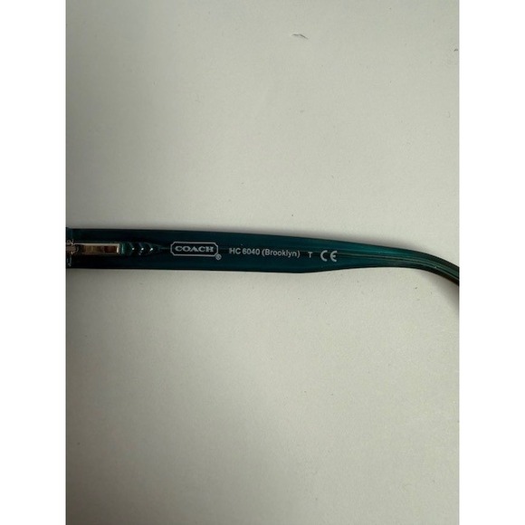 Coach HC 6040 Brooklyn Eyeglasses Dark Tortoise Teal Rectangular Frames 5116 - Picture 6 of 7